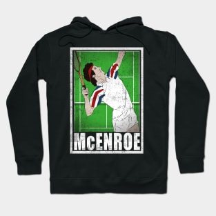 McEnroe Tennis Player Hero Vintage Grunge Hoodie